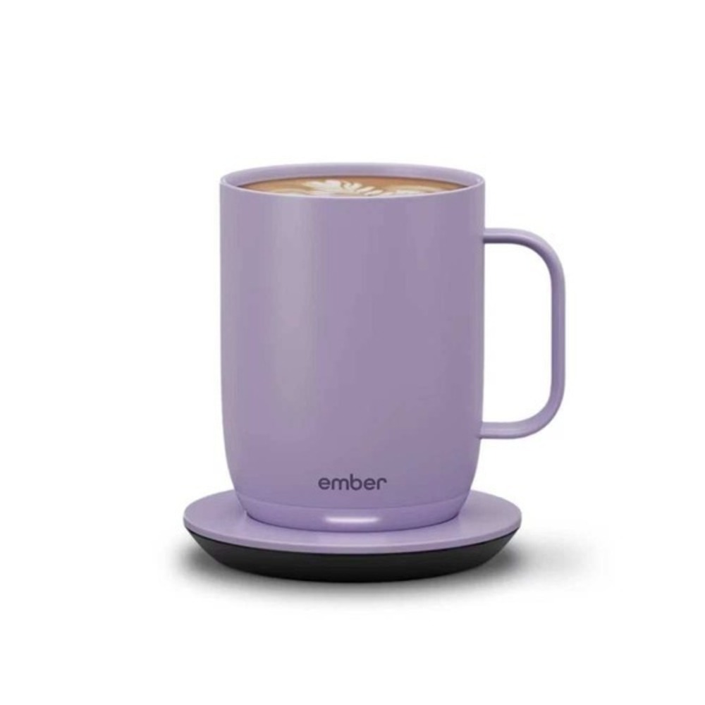 New! Ember Mug2, 14oz Temperature Control Smart Coffee Tea Heated Mug 2 Lavender